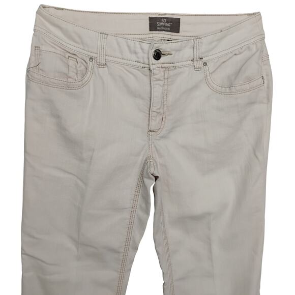 So Slimming by Chico's Jeans Size 00 (XS) Soft Peach Almost White (Tailored) - Picture 2 of 8